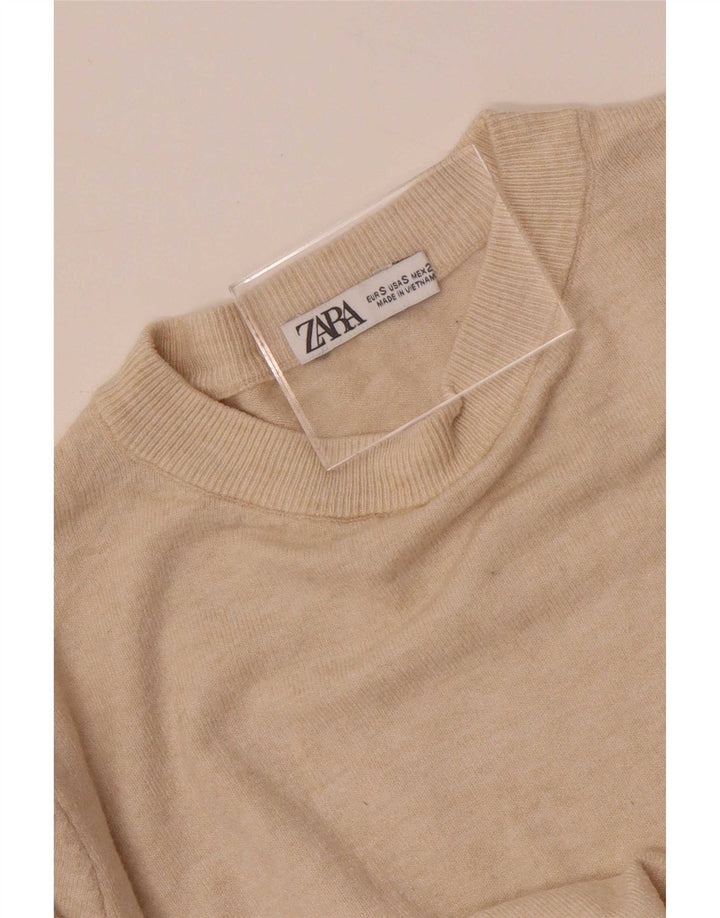 Zara Dame sweater med rund hals DK 10 Small Off White