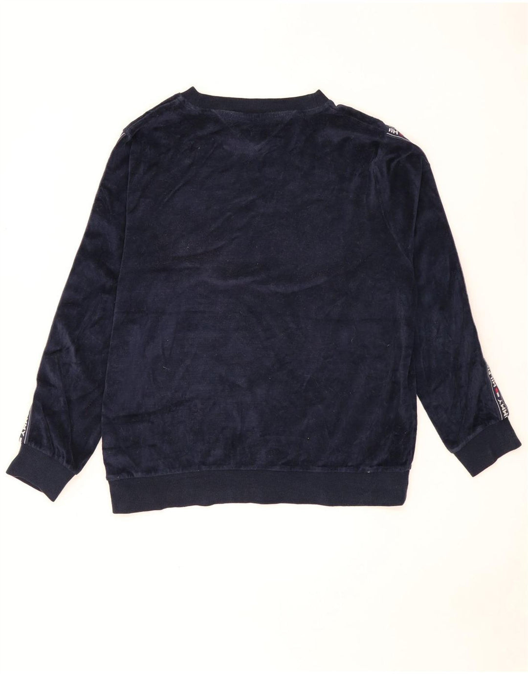 Tommy Hilfiger Herre grafisk sweatshirt Jumper Medium Navy Blue Colourblock