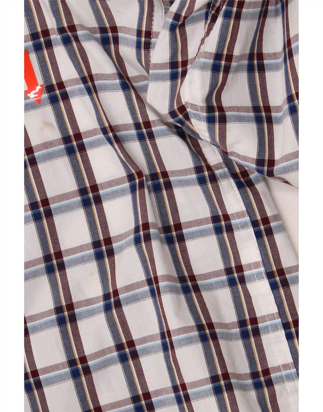 IZOD Mens Shirt 2XL White Check Cotton Vintage Izod and Second-Hand Izod from Messina Hembry 