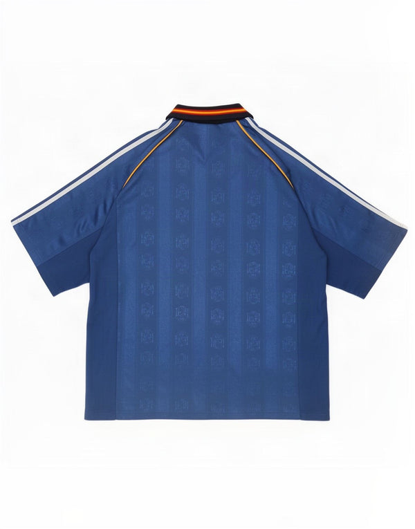 Adidas Herre Spanien 1999-2000 udebane fodboldtrøje XL Blå Colourblock