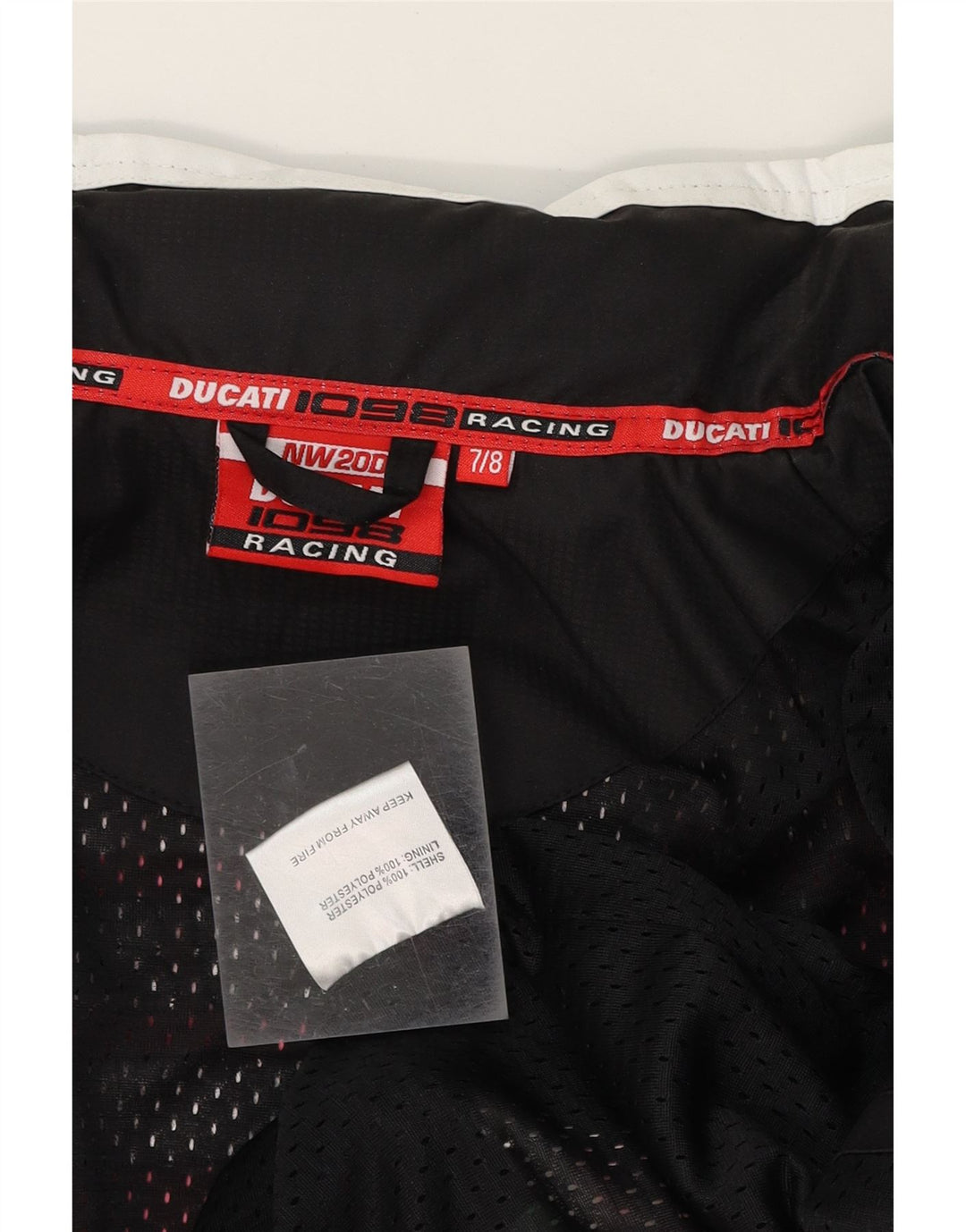 DUCATI Boys Graphic Hooded Racer Jacket 7-8 Years Red Colourblock Vintage Ducati and Second-Hand Ducati from Messina Hembry 