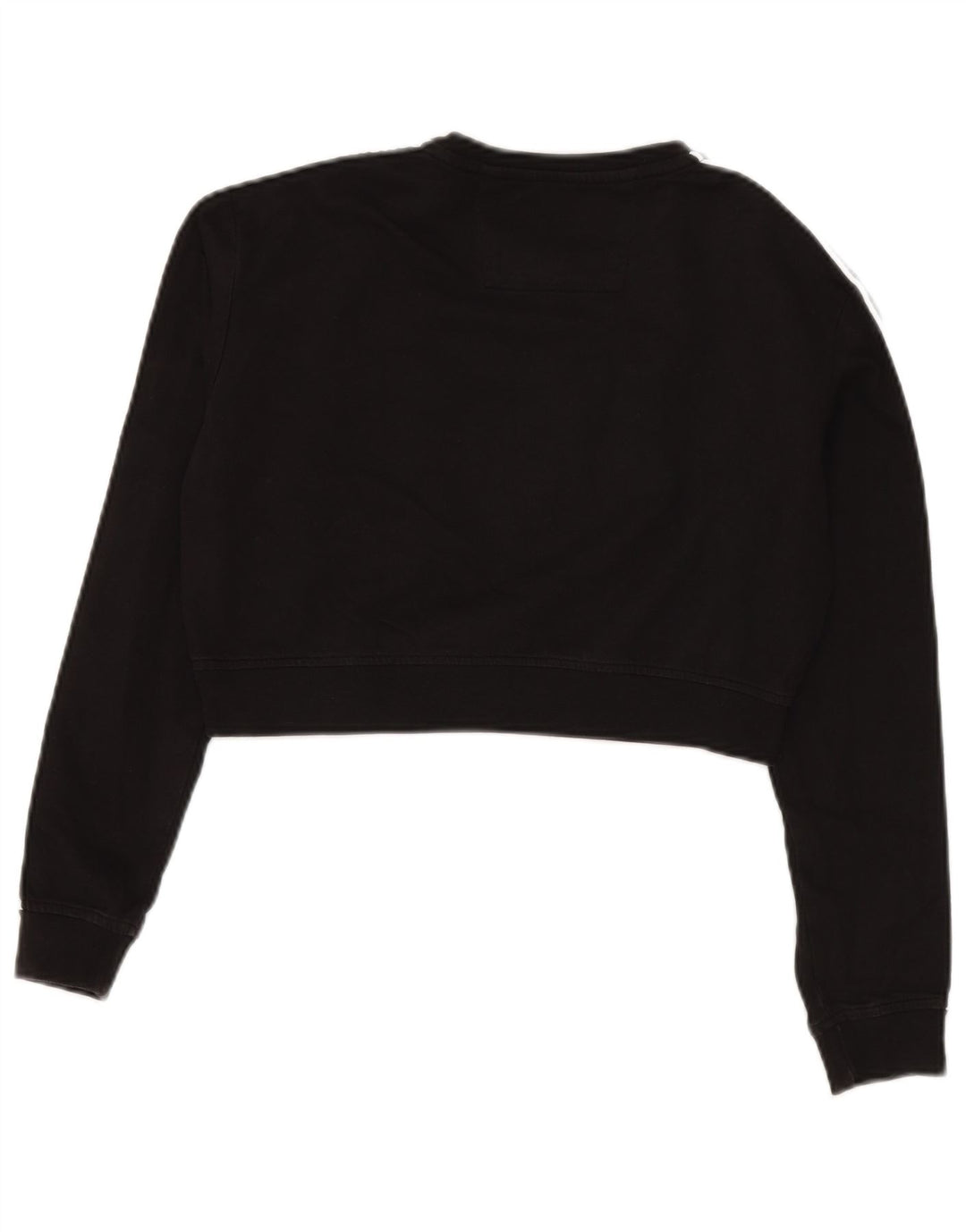 Kappa Dame Oversized Grafisk Sweatshirt Jumper UK 10 Lille Sort