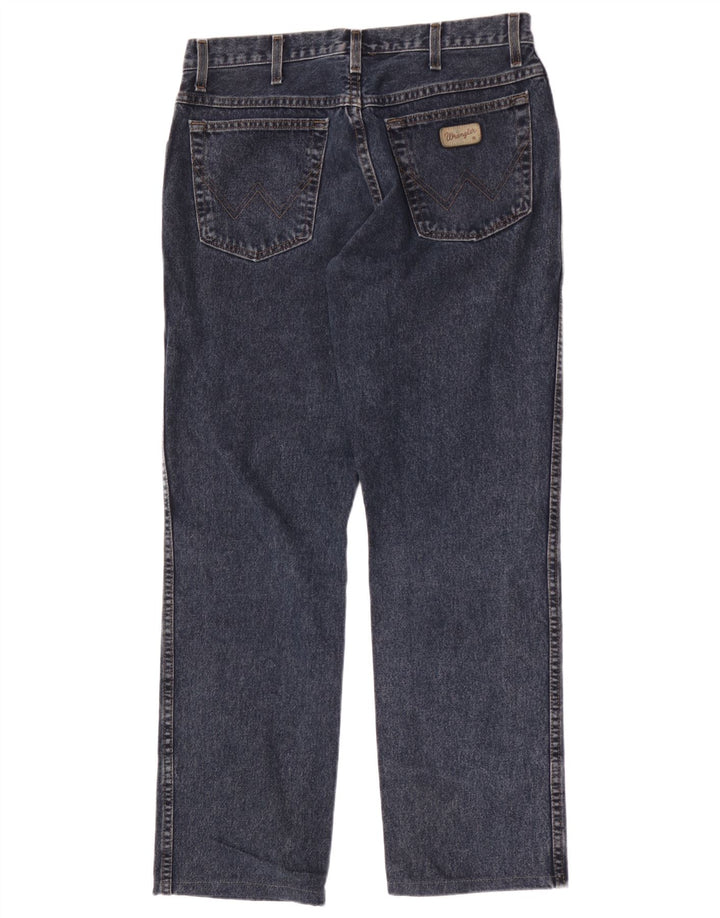 Wrangler Herre Texas Straight Jeans W34 L32 Blå Bomuld
