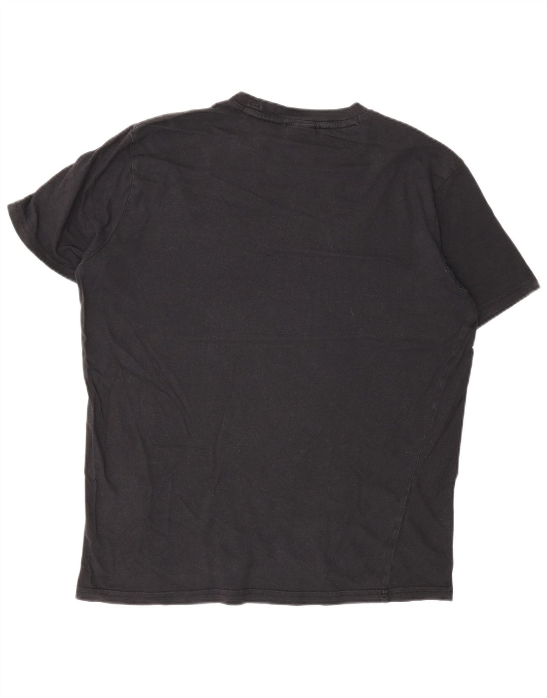 Champion Herre Grafisk T-Shirt Top Medium Sort Bomuld