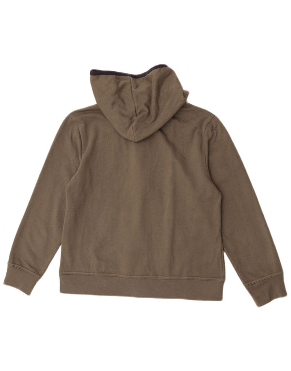 Avirex Dame Hættetrøje Sweater UK 14 Medium Khaki Bomuld