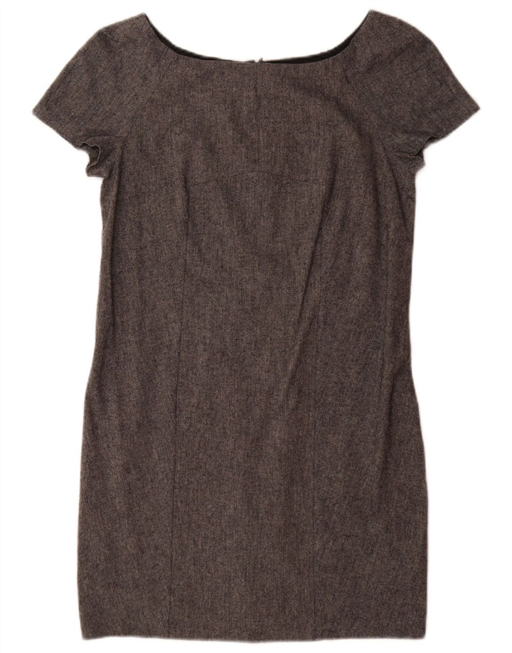 Zara Womens Shift Dress UK 6 XS Grå Flecked Viscose