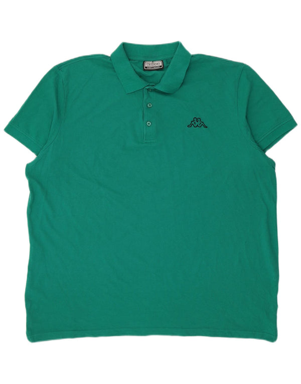 Kappa herre poloshirt 3XL grøn bomuld