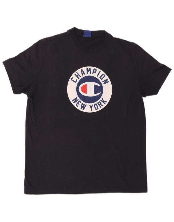 Champion Herre grafisk T-shirt Top Medium Navy Blue