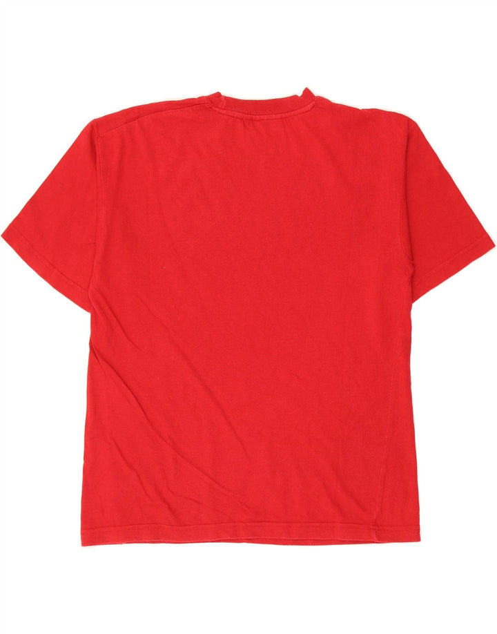 REEBOK Mens Graphic T-Shirt Top Small Red Cotton Vintage Reebok and Second-Hand Reebok from Messina Hembry 