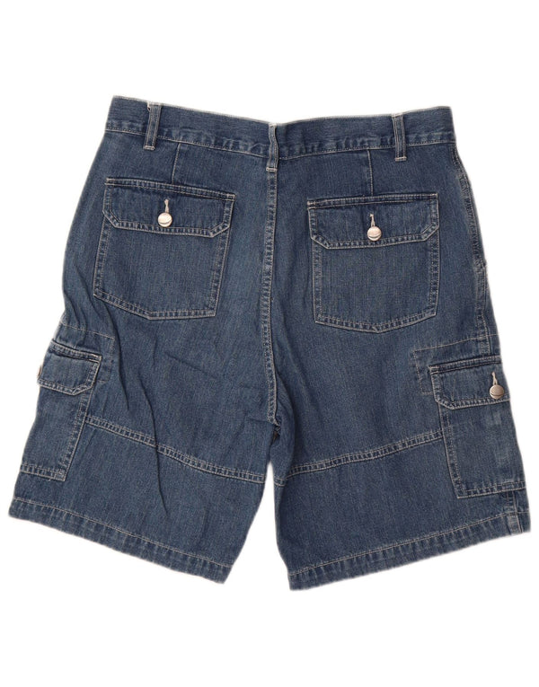 REWARD Herre Cargo Denim Shorts IT 48 Medium W32 Navy Blue