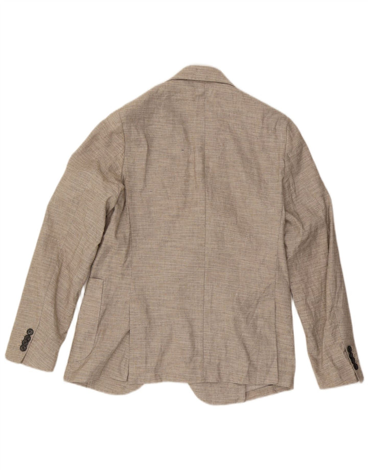 Libero Herre 2-knaps blazerjakke IT 48 Medium Beige Linned
