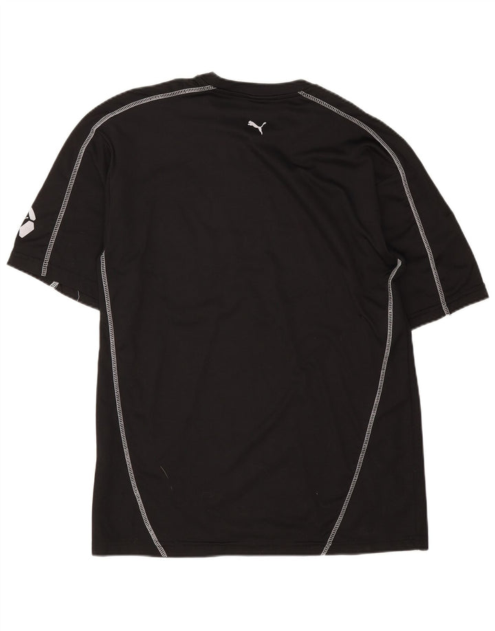 Puma Herre Grafisk T-Shirt Top XL Sort Bomuld