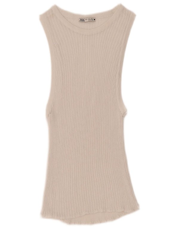 Zara Damevest Top UK 14 Medium White