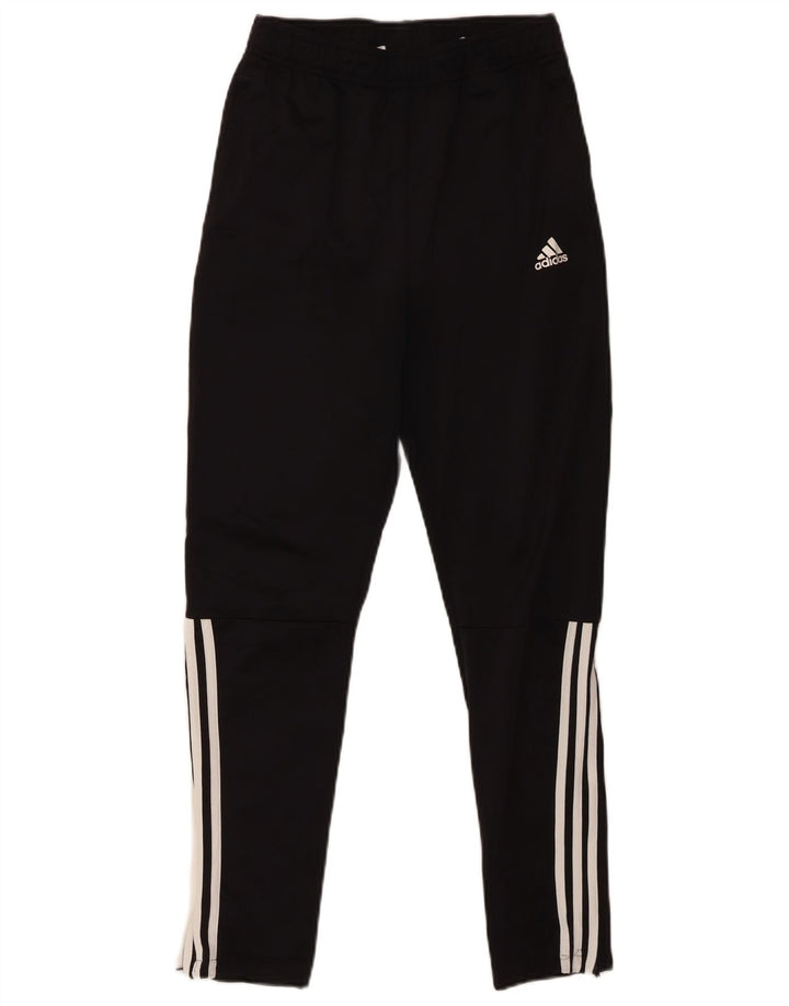 ADIDAS Boys Tracksuit Trousers 13-14 Years  Black Polyester