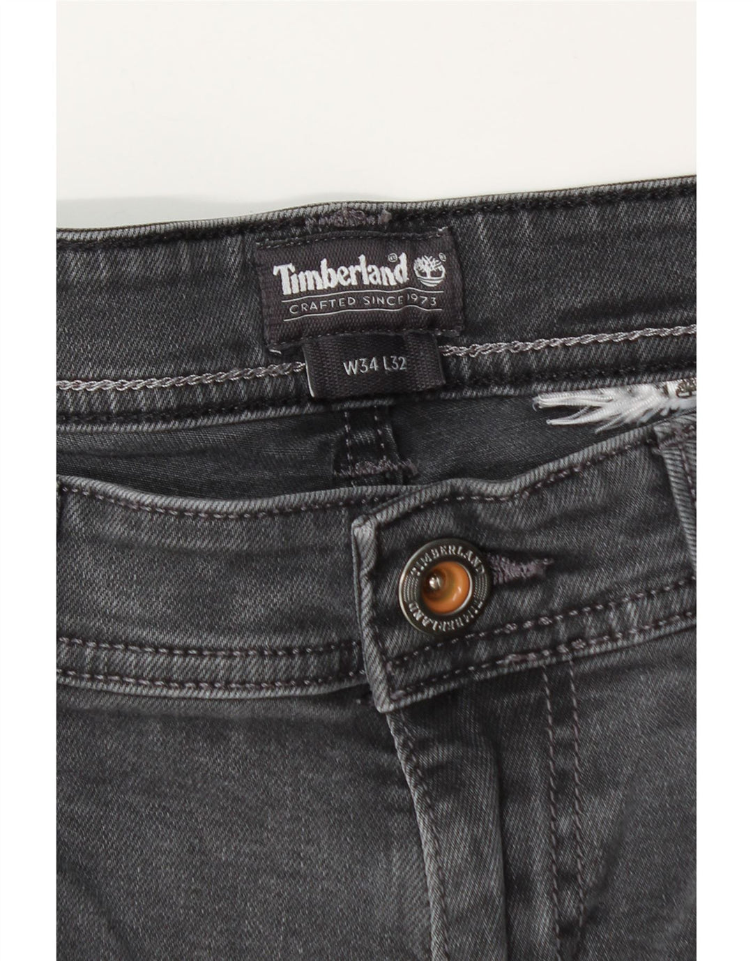 Timberland Slim Jeans til mænd W34 L30 Sort