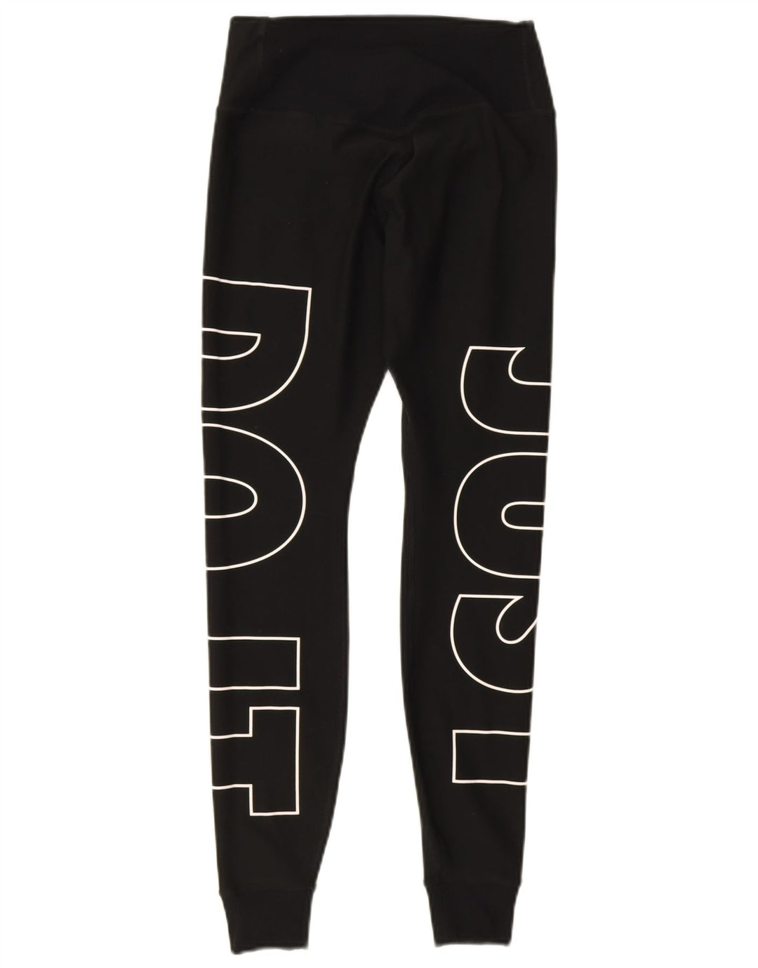 Nike Dame Dri Fit Grafiske Leggings UK 6 XS Sort Polyester