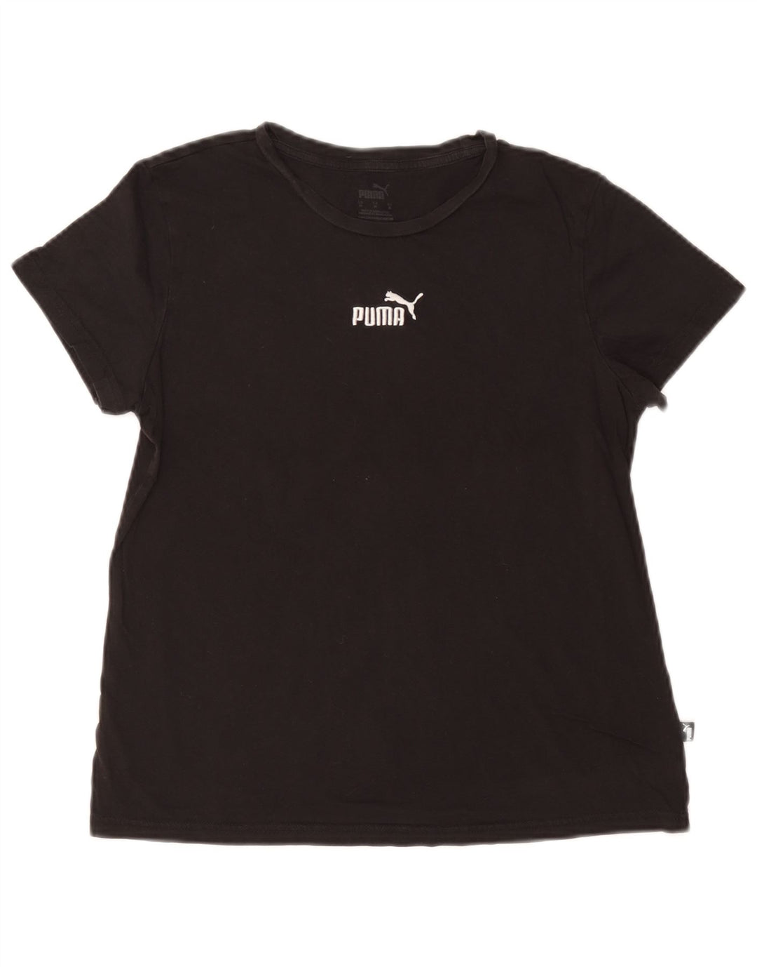 Puma Grafisk T-Shirt Top UK 14 Medium Sort