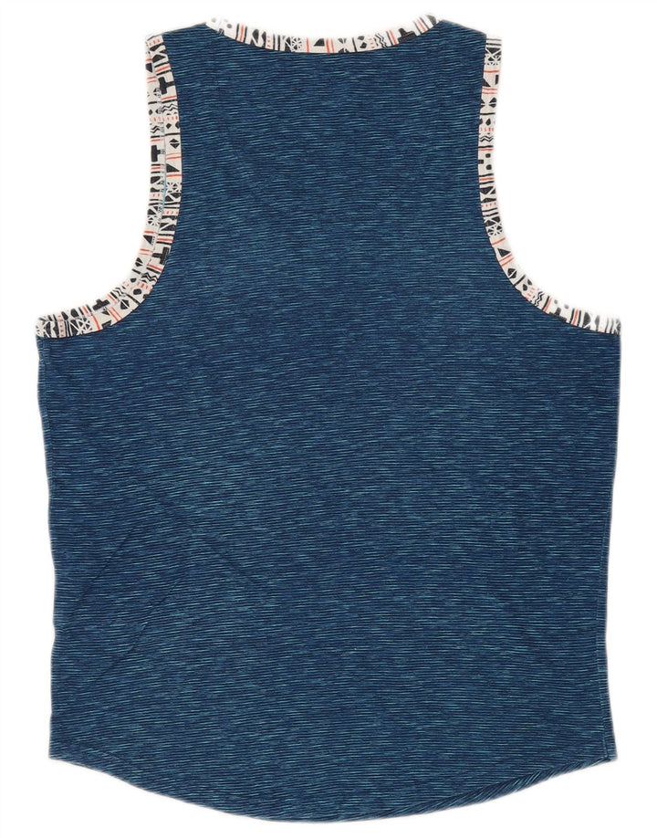 HOLLISTER Herrevest Top Lille Blå Nålestribet Bomuld