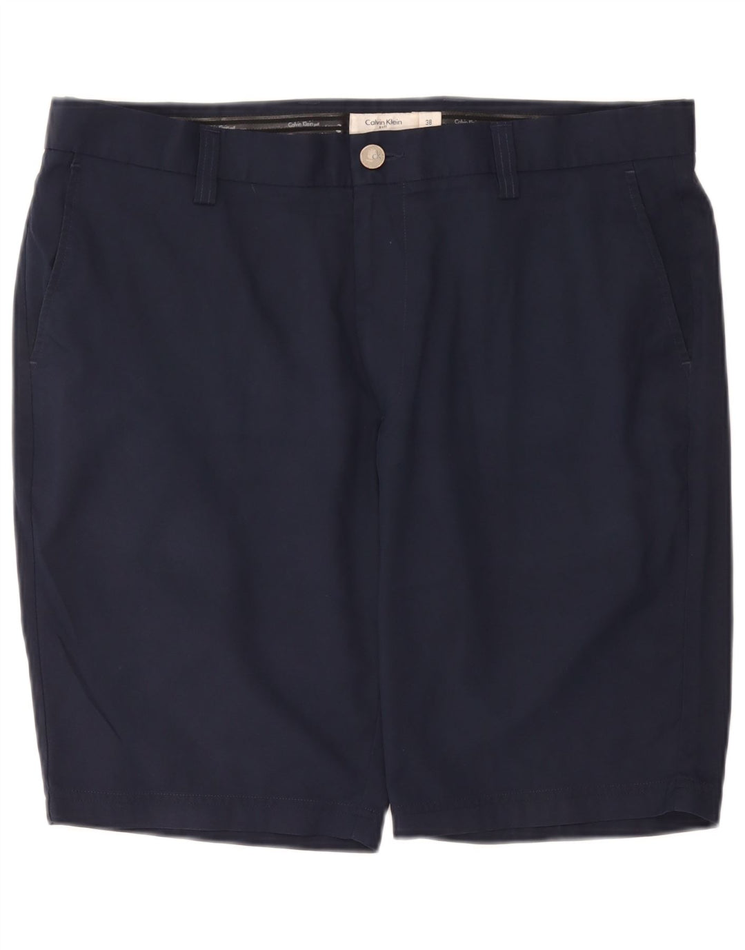 CALVIN KLEIN Chino Shorts til mænd W38 XL Marineblå polyester