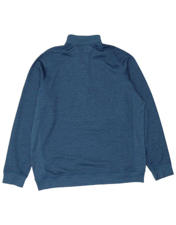 Under Armour Herre Zip Neck Sweatshirt Jumper XL Blå