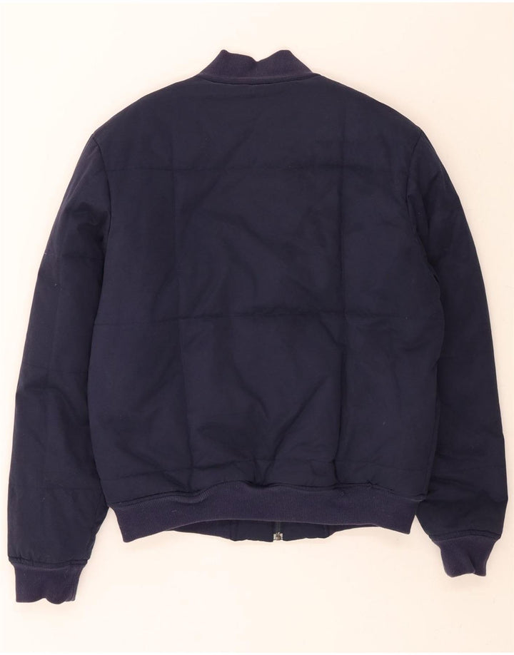 FILA Mens Bomber Padded Jacket UK 38 Medium Navy Blue Cotton Vintage Fila and Second-Hand Fila from Messina Hembry 