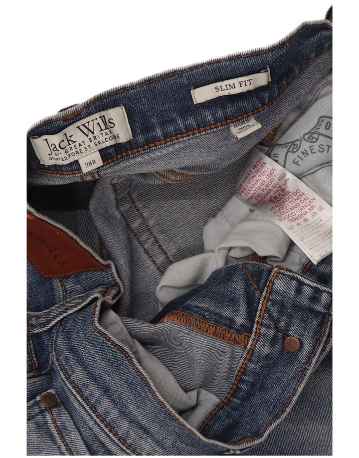 Jack Wills Herre Slim Jeans W28 L30 Blå Bomuld