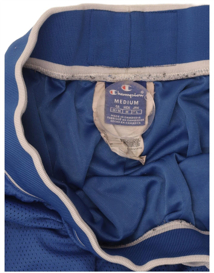 CHAMPION Mens Graphic Sport Shorts Medium  Blue Polyester