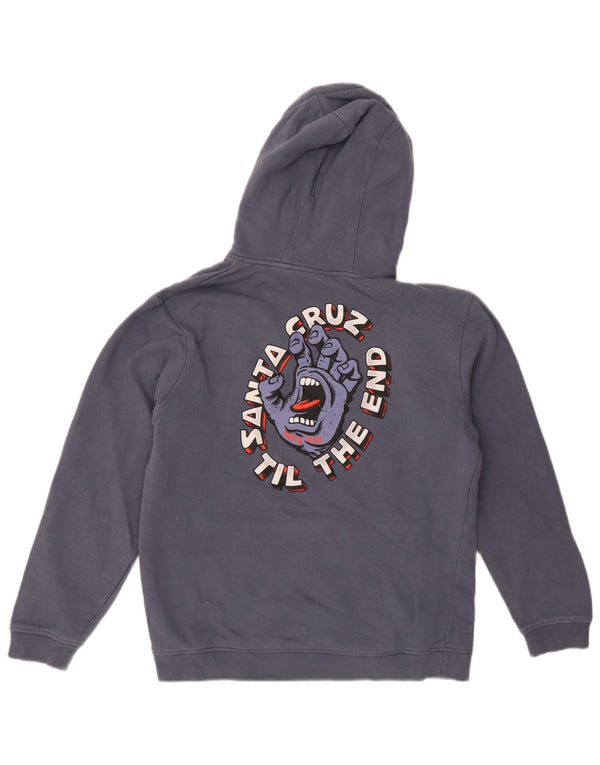 Santa Cruz Grafisk hættetrøje til kvinder UK 14 Medium Blue Bomuld