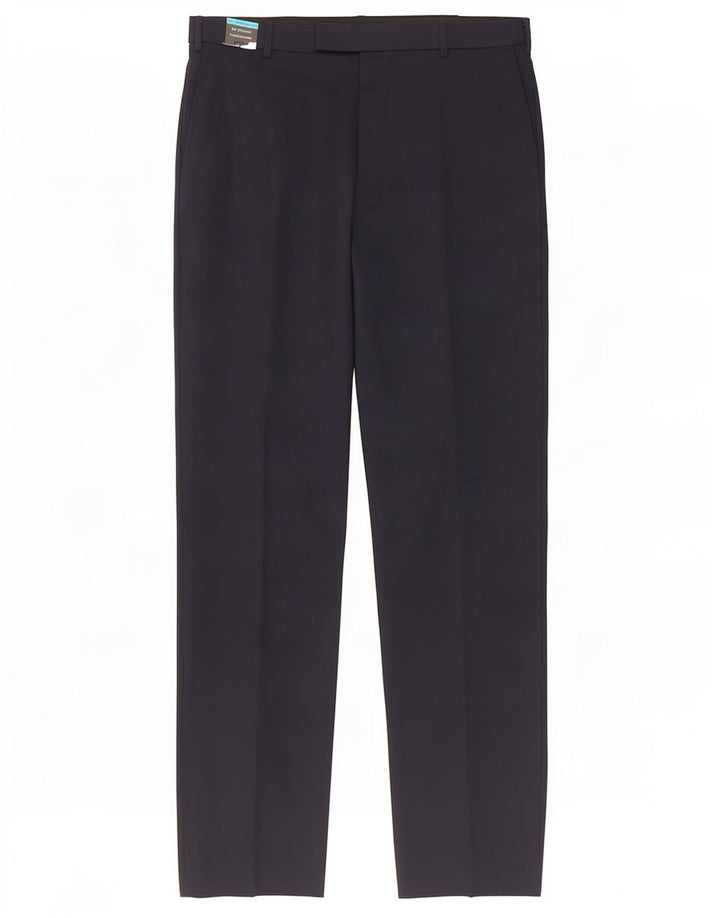 Marks & Spencer Herre Regular Suit Bukser W34 L33 Marineblå Uld
