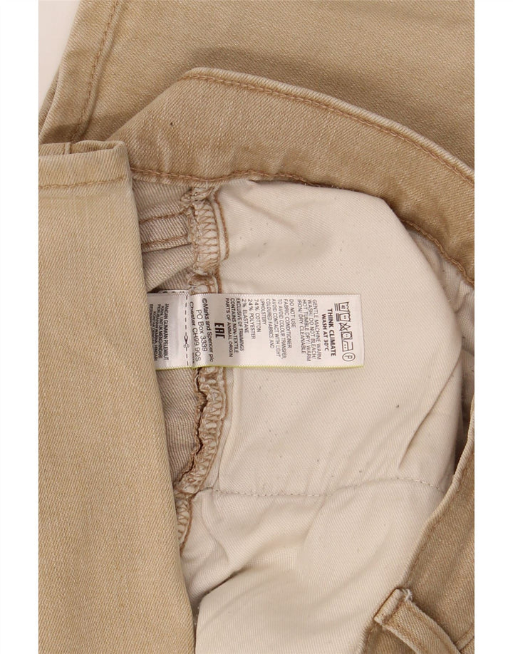 Marks & Spencer Herre Regular Fit Straight Jeans W30 L29 Beige Bomuld