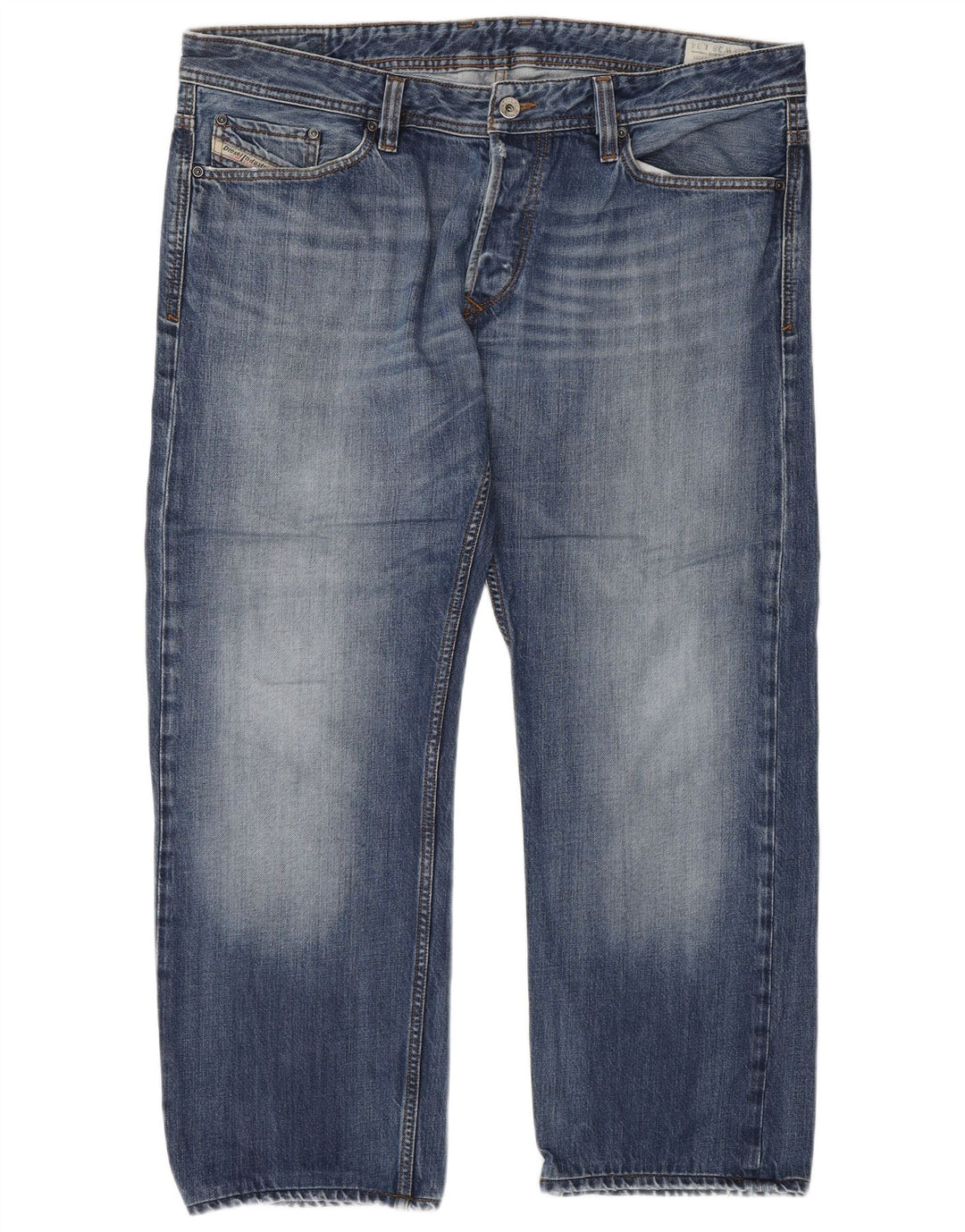DIESEL Herre Viker Regular Straight Jeans W38 L27 Blå