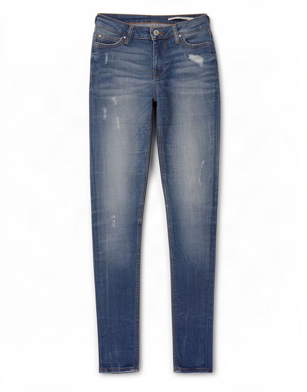Zara Dame Slim Jeans EU 34 2XS W24 L30 Blå