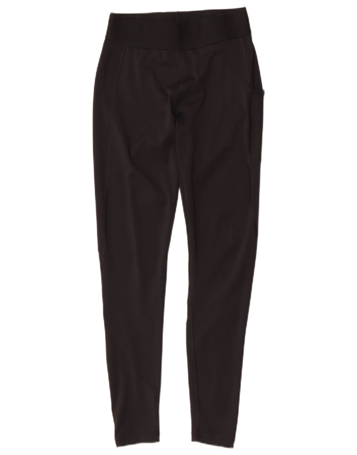 Adidas Womens Tech Fit Grafiske Leggings UK 8/10 Small Black Polyester