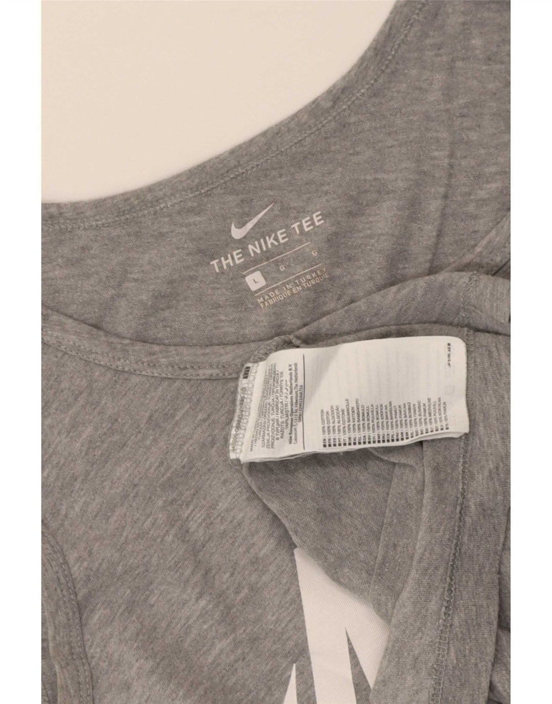 Nike Herre Grafisk Vest Top Stor Grå Bomuld