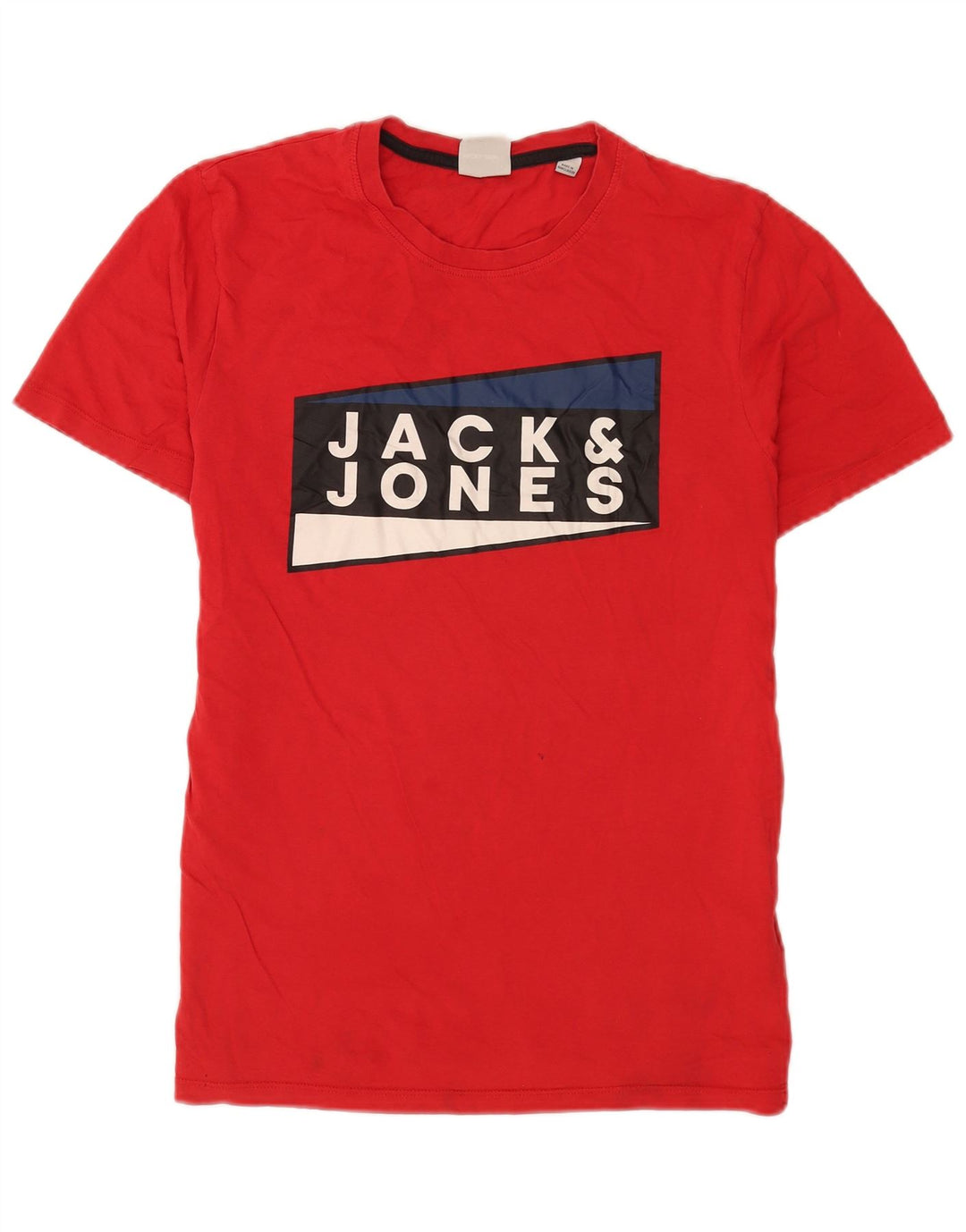 Jack & Jones Herre grafisk T-shirt Top Medium Rød Bomuld