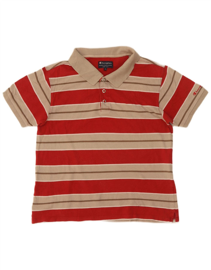 Champion herre polo shirt lille rød stribet