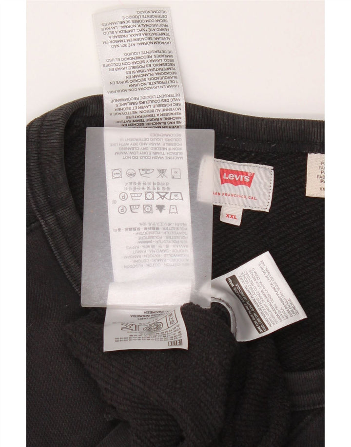 Levi's Herre Sweatshirt Jumper 2XL Sort bomuld