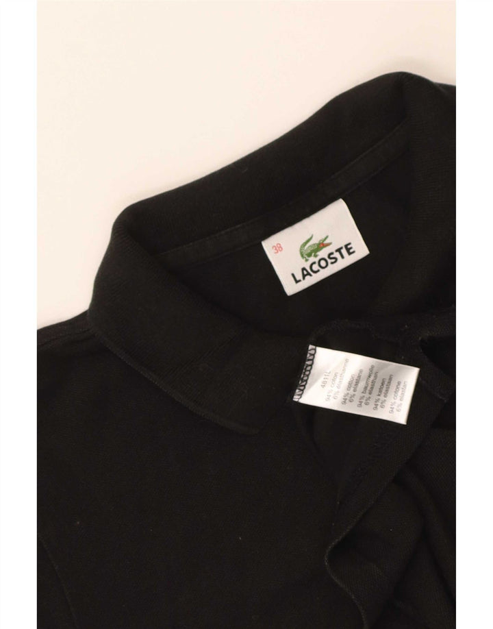 Lacoste Dame Polo Shirt Størrelse 38 Medium Sort Bomuld
