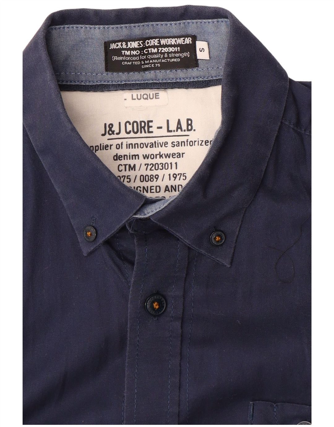 Jack & Jones herreskjorte lille marineblå