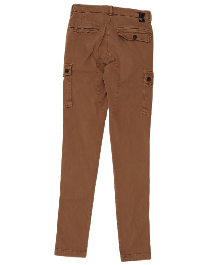 REPLAY Dame Jaan Skinny Cargo Bukser W29 L34 Brun Bomuld