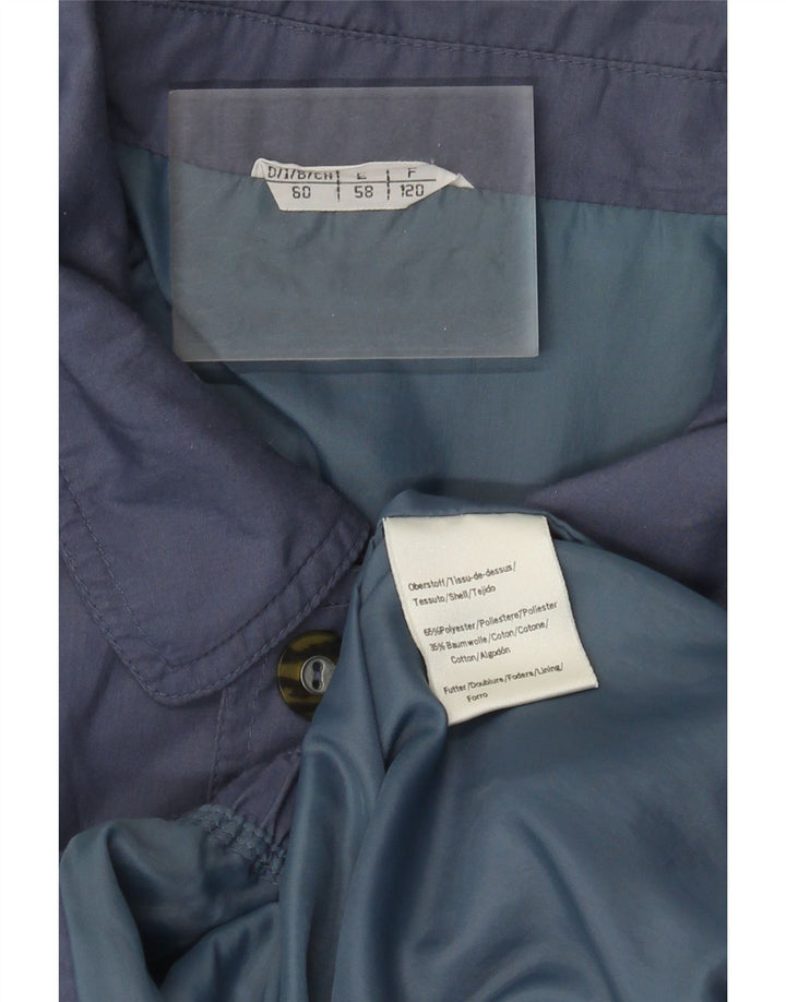 Vintage bomberjakke til mænd IT 60 5XL marineblå polyester