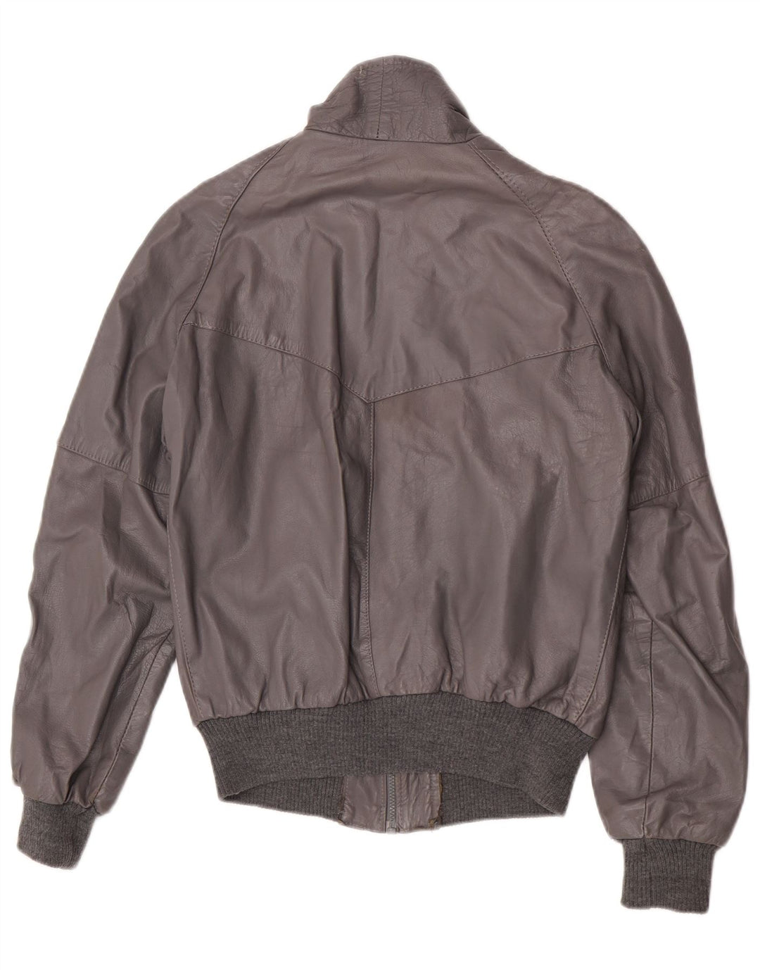 Vintage herre læderjakke IT 48 Medium Grey Læder