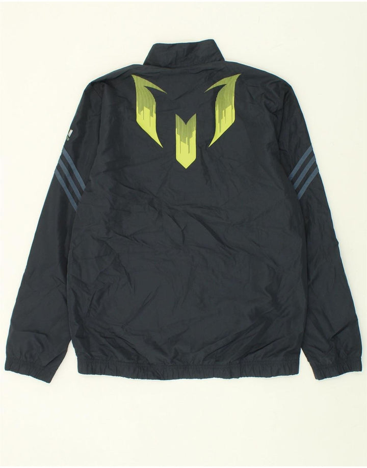 ADIDAS Boys Tracksuit Top Jacket 15-16 Years Navy Blue Polyester | Vintage Adidas | Thrift | Second-Hand Adidas | Used Clothing | Messina Hembry 