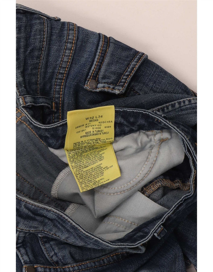 Wrangler Megan Slim Jeans til kvinder W32 L34 blå bomuld