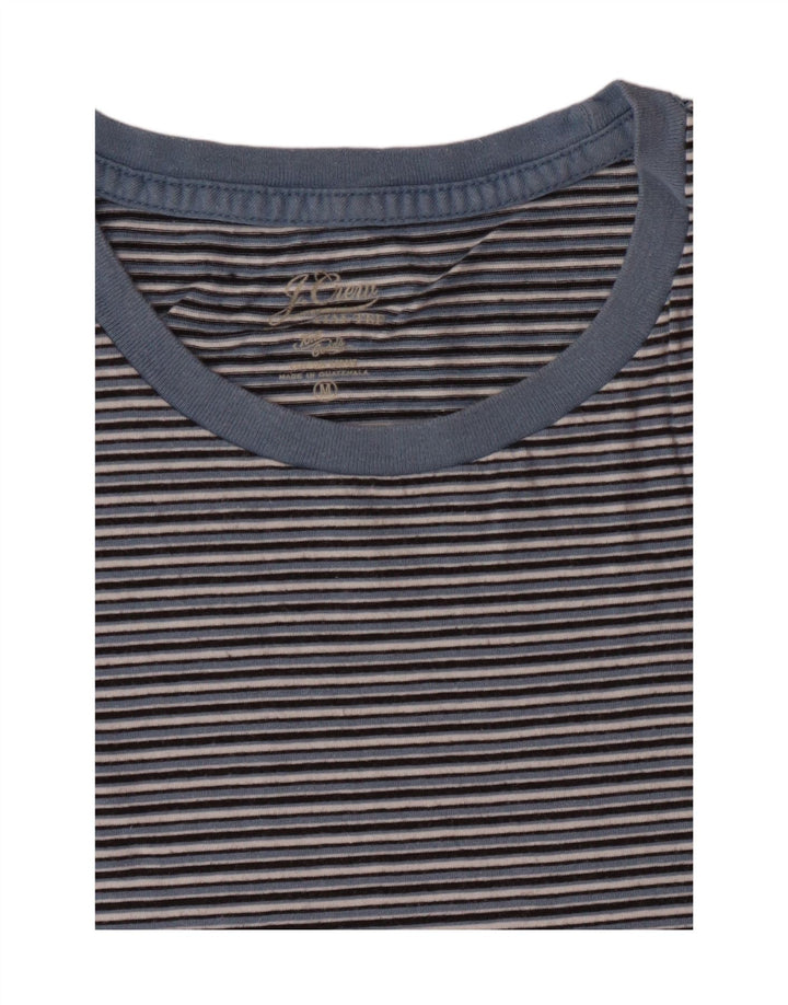 J. CREW T-shirt top til kvinder UK 14 Mellem blå stribet