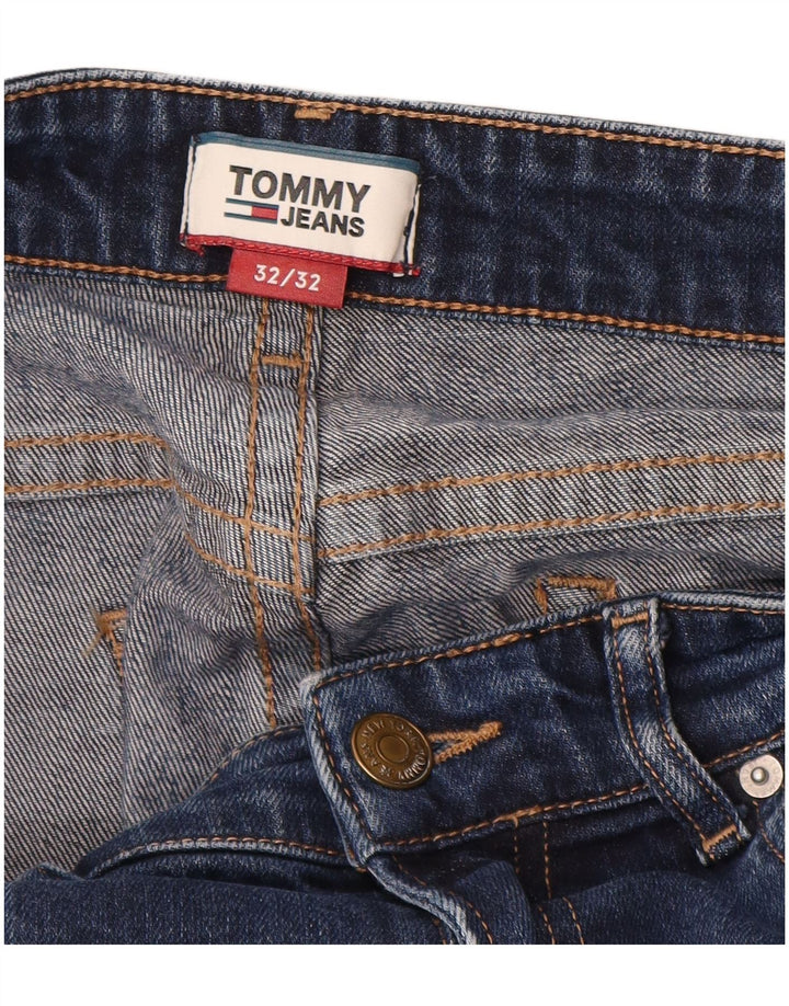 TOMMY HILFIGER Bootcut jeans til mænd W32 L32 blå bomuld