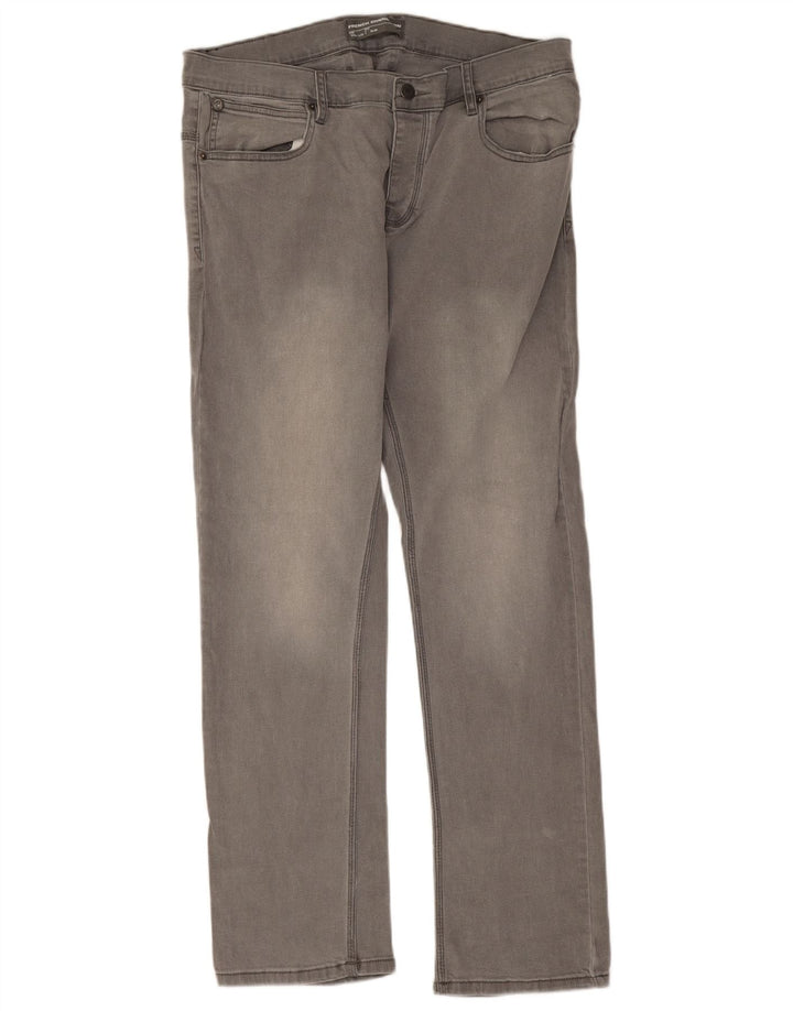 French Connection Slim Jeans til mænd W36 L32 Grå bomuld