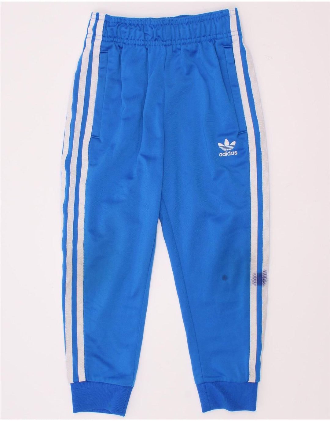 Adidas Drenge Træningsdragt Bukser Joggers 5-6 År Blå Polyester