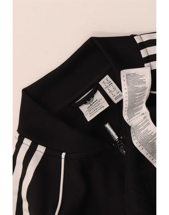 Adidas træningsdragt topjakke til kvinder UK 14 Medium Sort Polyester