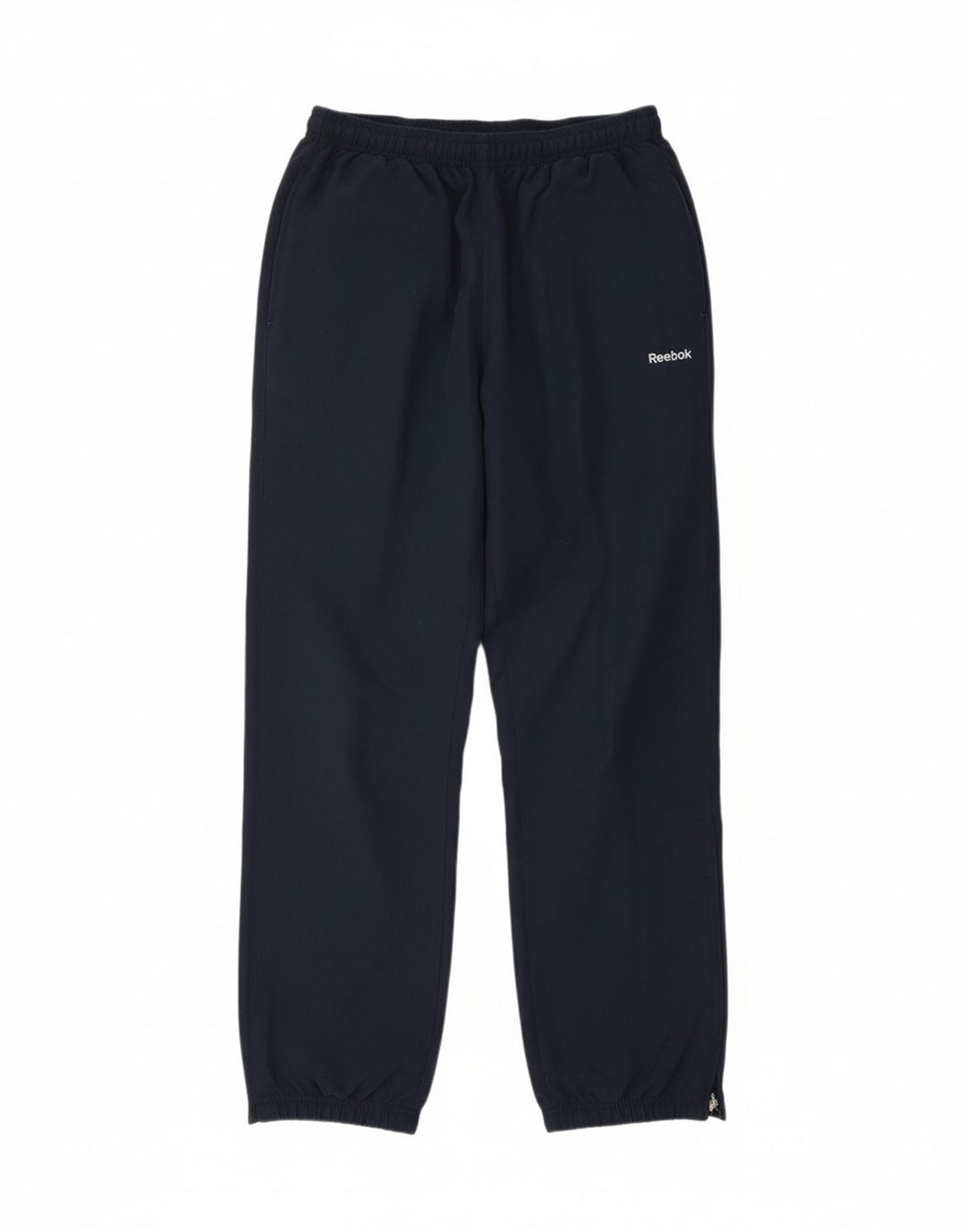 REEBOK Mens Tracksuit Trousers Joggers Medium Navy Blue Polyester Vintage Reebok and Second-Hand Reebok from Messina Hembry 